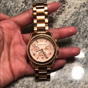 Rose gold Michael Kors watch